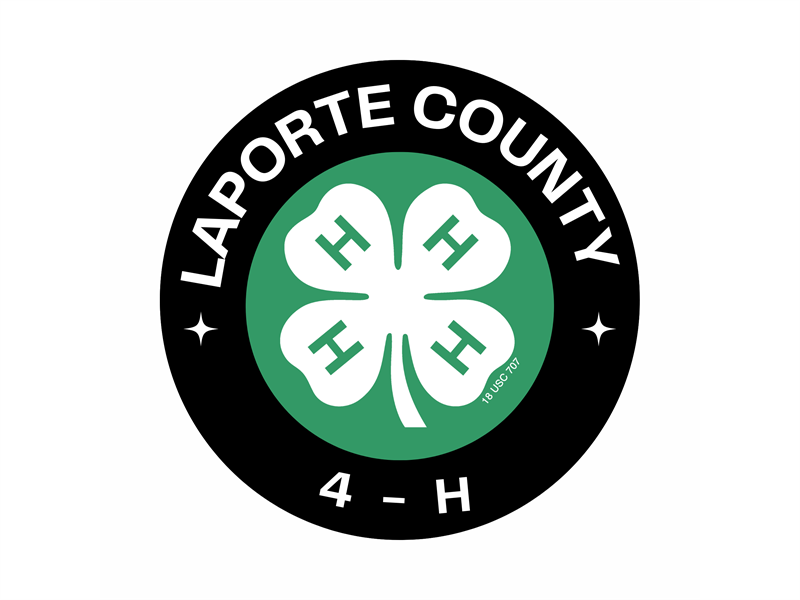 Logo for 2024 LaPorte County Fair 4-H Exhibition